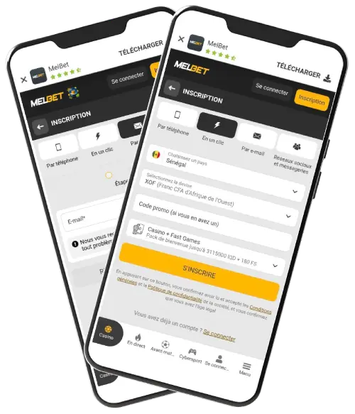S'inscrire à Melbet depuis votre téléphone